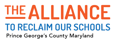The Alliance to Reclaim Our Schools graphic